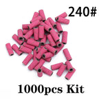 1000pcs 3mm Mini Zebra Nail Sanding Bands Electric Machine Nail Drill Bit UV Gel Acrylic Polish Remover For Nails Accessory Tool