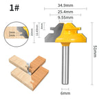YUSUN 1PC 45° Degree  Lock Miter Router Bit  Woodworking Milling  Cutter For Wood Tools