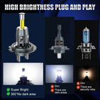 30000LM H7 LED Car Headlight Bulb Canbus Led Light for Wireless With Fan CSP 4 sides Auto Mini H7 Bulbs Fog Lights 6500K 12V
