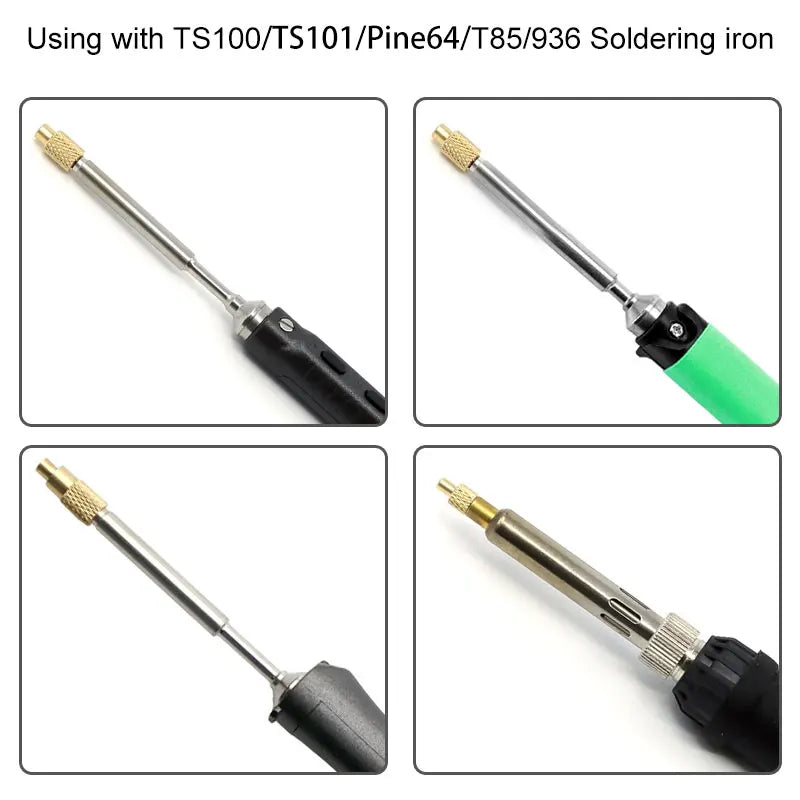 PIne64 TS100 Soldering Heat Insert Nut Iron Tip Internal Thread Head M2-M8 Brass Hot Melt Insertion Kit For 3D Printer