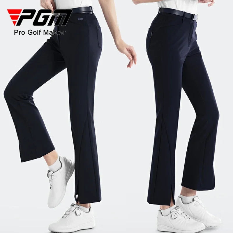 PGM Women's Golf Pants KUZ175 Slim Fit Breathable Nylon Spandex, XS-XL, Colors