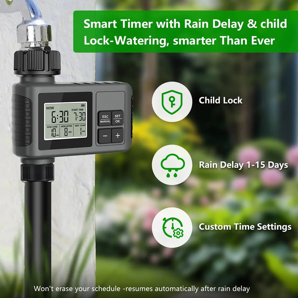 360° Free-bend Misting Nozzle Adjustable Atomizer Sprayer Outdoor Watering Kits Garden Programmable Timer Misting Cooling System