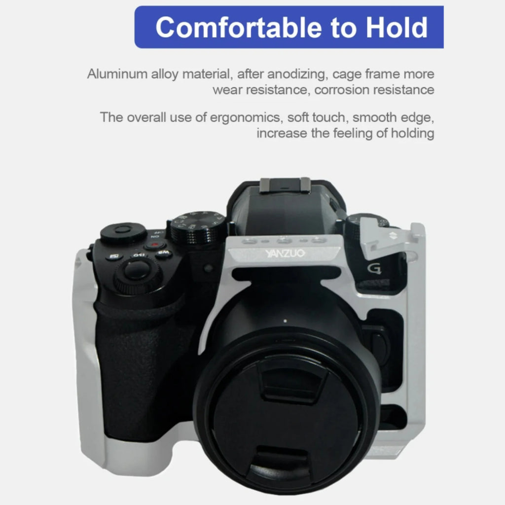YANZUO Aluminum alloy Cage Camera Cage For Panasonic LUMIX G95 G95D G97 Camera G95 Expansion Metal Frame