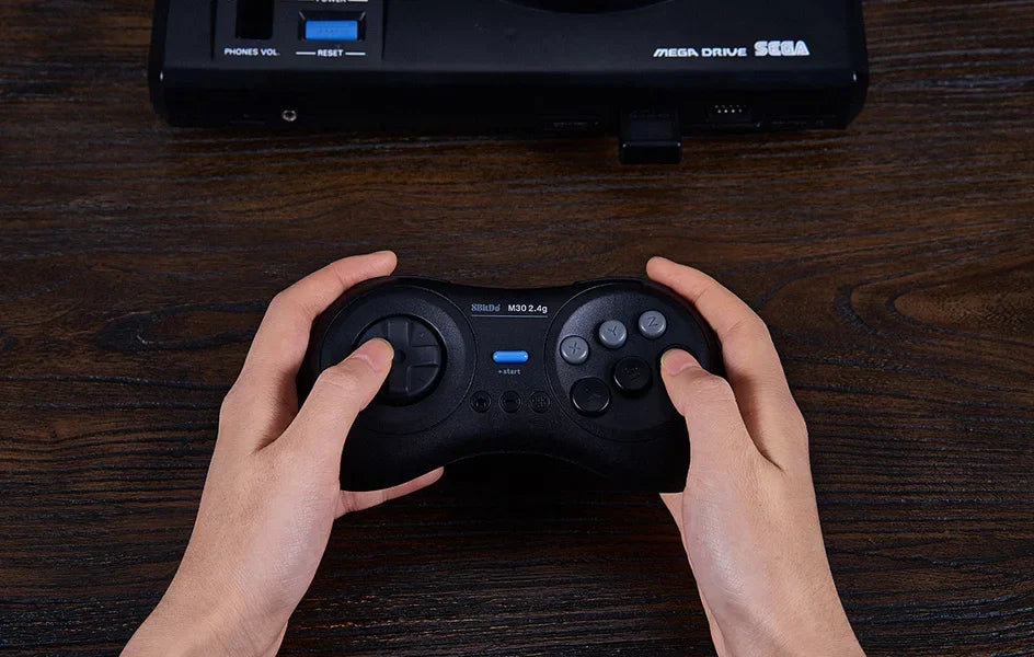 8BitDo M30 2.4G Wireless Gamepad Gaming Controller for Original Sega Genesis and Sega Mega Drive - Sega Genesis