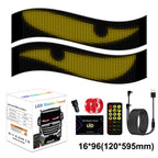 2 PCS Devil‘s Eye LED Animation Screen Light Car Windshield Screen USB Plug-in DIY App Control Flexible Scrolling Text Display