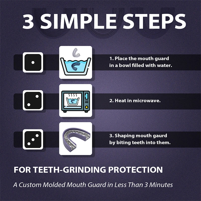 KOHEEL TG Mouth Guard for Teeth Grinding with Forming Tray, Dental Guard That Easy to Use & Perfect fit, Stops Bruxism Night Gua
