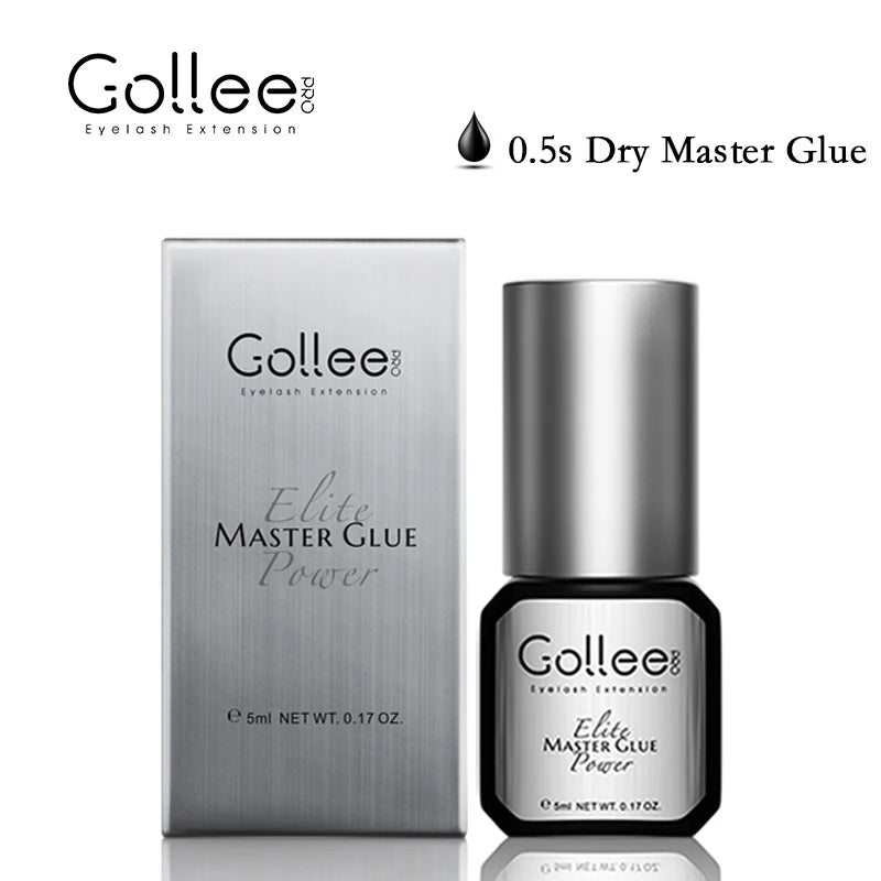 Gollee 0.5-1s Dry Adhesives for Eyelash Extensions No Irritation Eyelash Extension Glue Strong Glue Stick False Eyelash Supplies