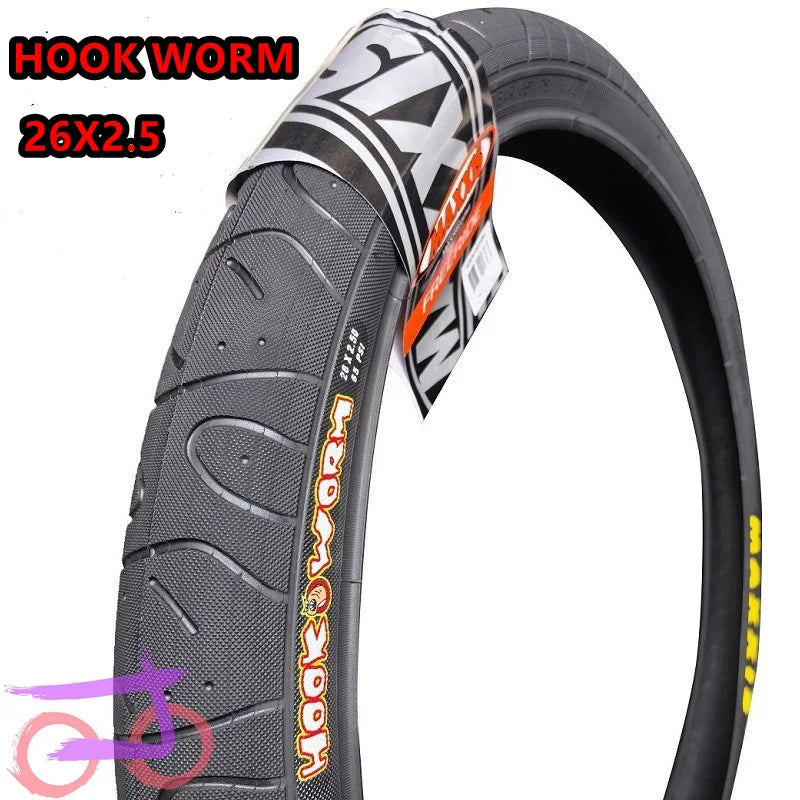 MAXXIS Hookworm 20/24/26/27.5/29 X 2.5 BMX Bicycle Tire Wire Bead Clincher for Street Park Vert Flatland Sizes  24 26  27.5 29