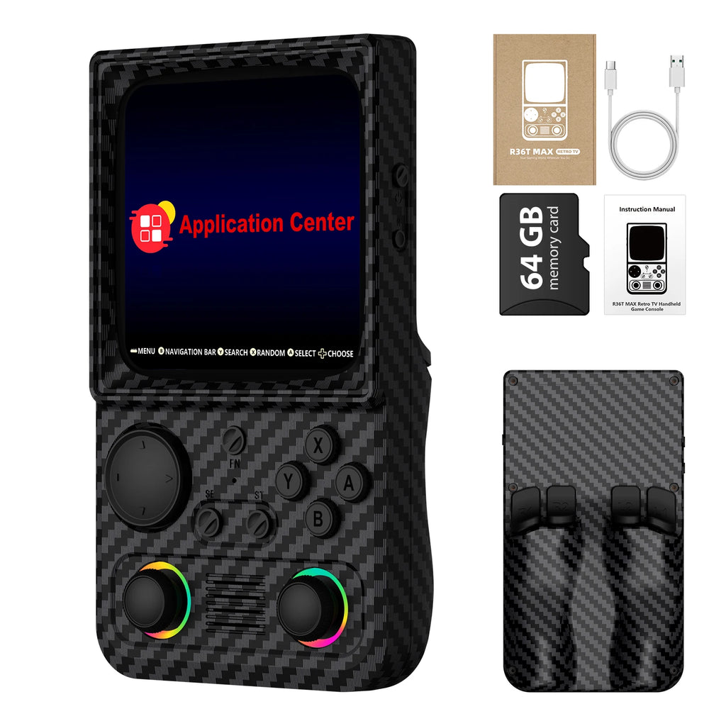 AISLPC R36T MAX Retro Handheld Game Console 22000+Games 4.0'' IPS Screen 64/128GB Supports 5G Portable Pocket Video Player