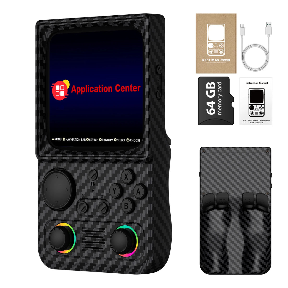 AISLPC R36T MAX Retro Handheld Game Console 22000+Games 4.0'' IPS Screen 64/128GB Supports 5G Portable Pocket Video Player