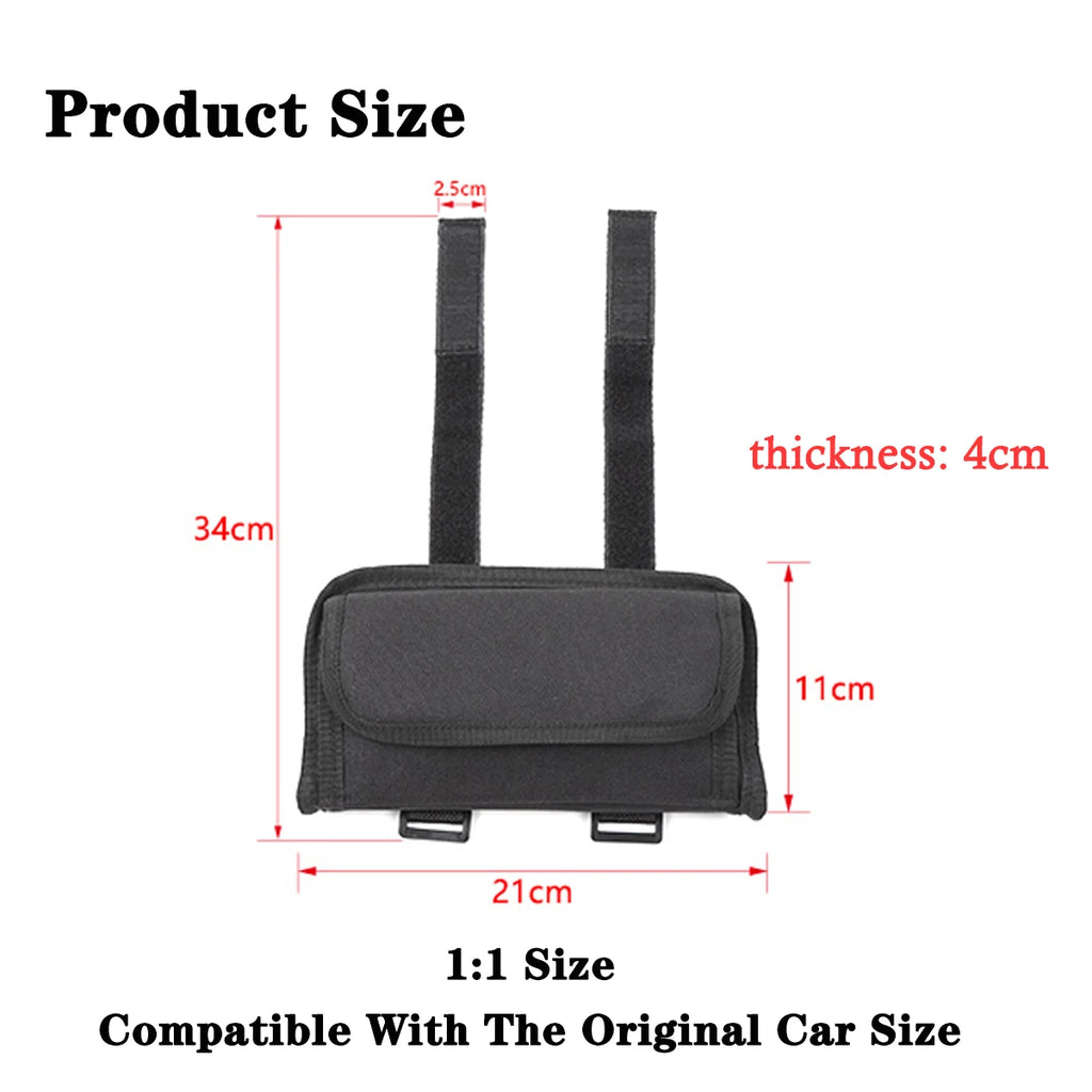Car Roll Bar Grab Handle Sunglasses Holder Storage Bag for Jeep Wrangler JL JK TJ Gladiator JT 1997-2025 Interior Accessories