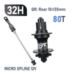 New ARC MT009 4 IN 1 Pro Front Rear Bicycle Hub Mountain MTB Bike Hub Sealed Bearing DT Ratchet 80T Bicycle Hubs 8-12Speed