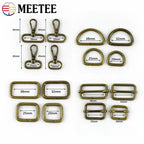 5/10Pcs 20-38mm Bronze Metal Buckles O D Ring Buckle Swivel Lobster Clasp Backpack Carabiner Clips Webbing Strap Adjuster Slider