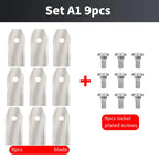 Robotic Lawn Mower Replacement Blades 43mm Stainless Steel, Double Edge, 9pcs/30pcs Gold/Silver
