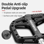ROCKBROS Bicycle Pedals Ultralight Sealed Bearings Nylon Bike Pedals Anti-Slip MTB Road Flat Platform Cycling Pedal Accessories
