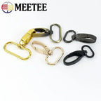 50Pcs Metal Strap Buckles Swivel Lobster Clasp Bag Webbing Trigger Snap Hooks Handbag Carabiner Hangers DIY KeyChain Accessories
