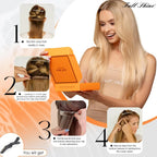 Full Shine Clip-In Human Hair Extensions Remy Double Weft 7pcs 105g Jet Black 12-24in