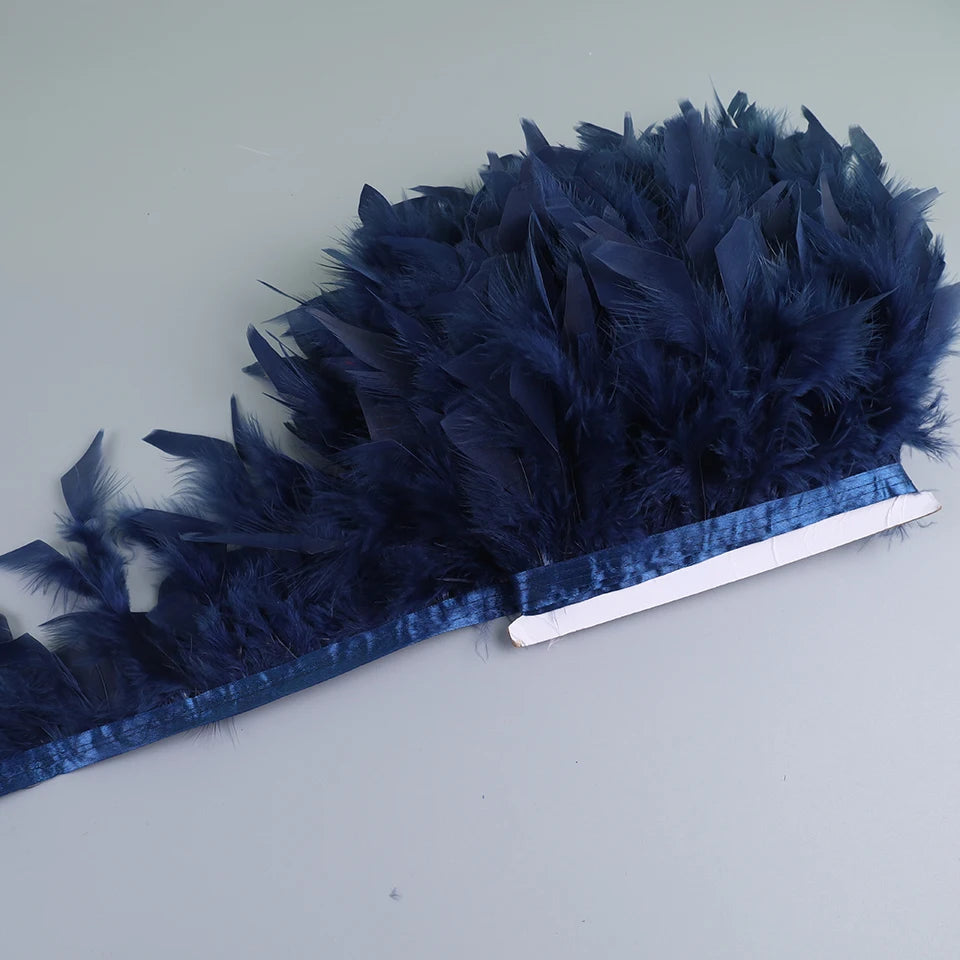 10-15cm Marabou Feathers Trim DIY Wedding Turkey Feather Ribbon Crafts Sewing Clothing Party Plume Handmade Home Decor