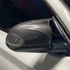 for BMW X3 G01 X4 G02 X5 G05 X7 G07 X6 G06 2018-2023 M style overlay Carbon Fiber Look Black Rearview Side Mirror cover Caps