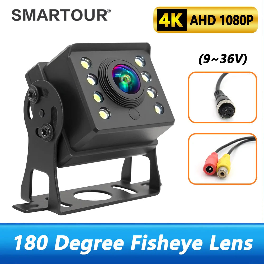 AHD 1080P Truck Rear View Camera for Bus Paking Car 12-24V 8 Led HD Night Vision Waterproof Bus Reversing Camera For Monitor