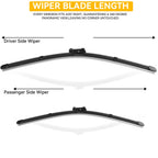 Erick's Wiper LHD Front & Rear Wiper Blades Set For VW Tiguan MK2 2017 - 2023 Windshield Windscreen Window Brushes 26"+21"+14"