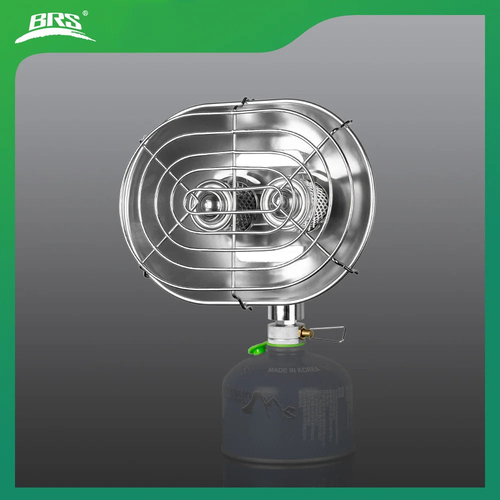 BRS-H22 Outdoor aluminum alloy stainless steel Gas Heater Infrared Ray Double Burners Heating Stoves