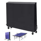 Table Tennis Table Cover Waterproof Oxford Fabric 165x70x185cm Black Indoor/Outdoor
