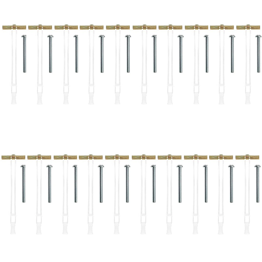 Drywall Anchor with Included Bolts for 1/4-20 Fastener Size;  Heavy Duty Hollow Drywall Anchors for TV Mounting Kit
