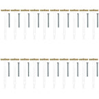 Drywall Anchor with Included Bolts for 1/4-20 Fastener Size;  Heavy Duty Hollow Drywall Anchors for TV Mounting Kit