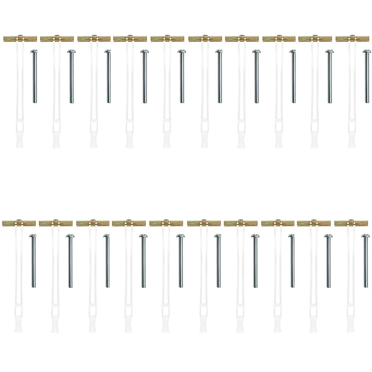 Drywall Anchor with Included Bolts for 1/4-20 Fastener Size;  Heavy Duty Hollow Drywall Anchors for TV Mounting Kit