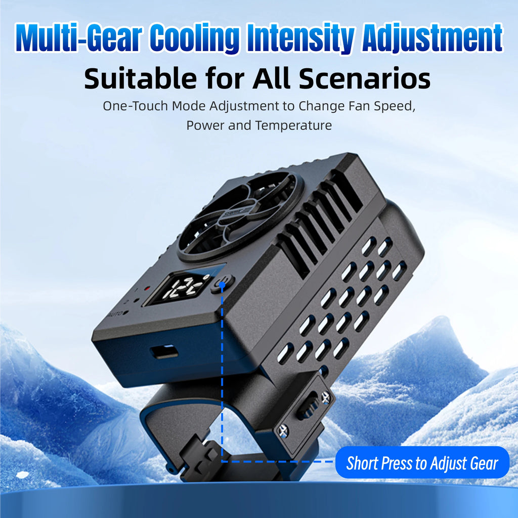 Ice Core Cooler Radiator For DJI Pocket 3 Silent Smart Cooling Fan 3-Speed Adjustable Heat Sink Anti-Scratch Camera Accessories