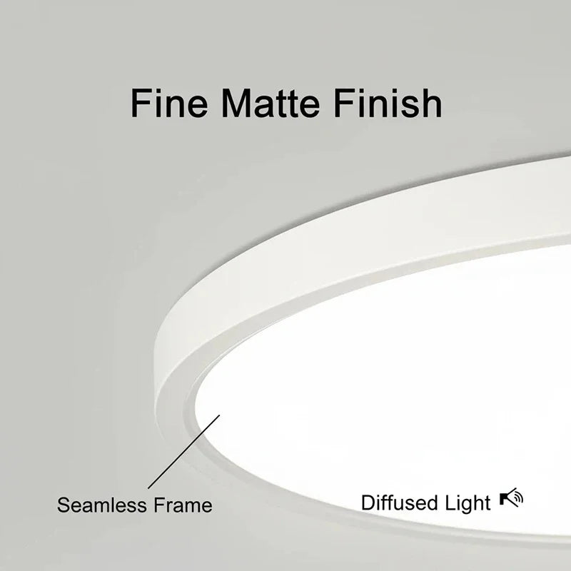 Ultra-Thin LED Ceiling Lamp Chandelier 23/30cm with Remote Control for Home Decor Lighting in Living Room Bedroom Kitchen