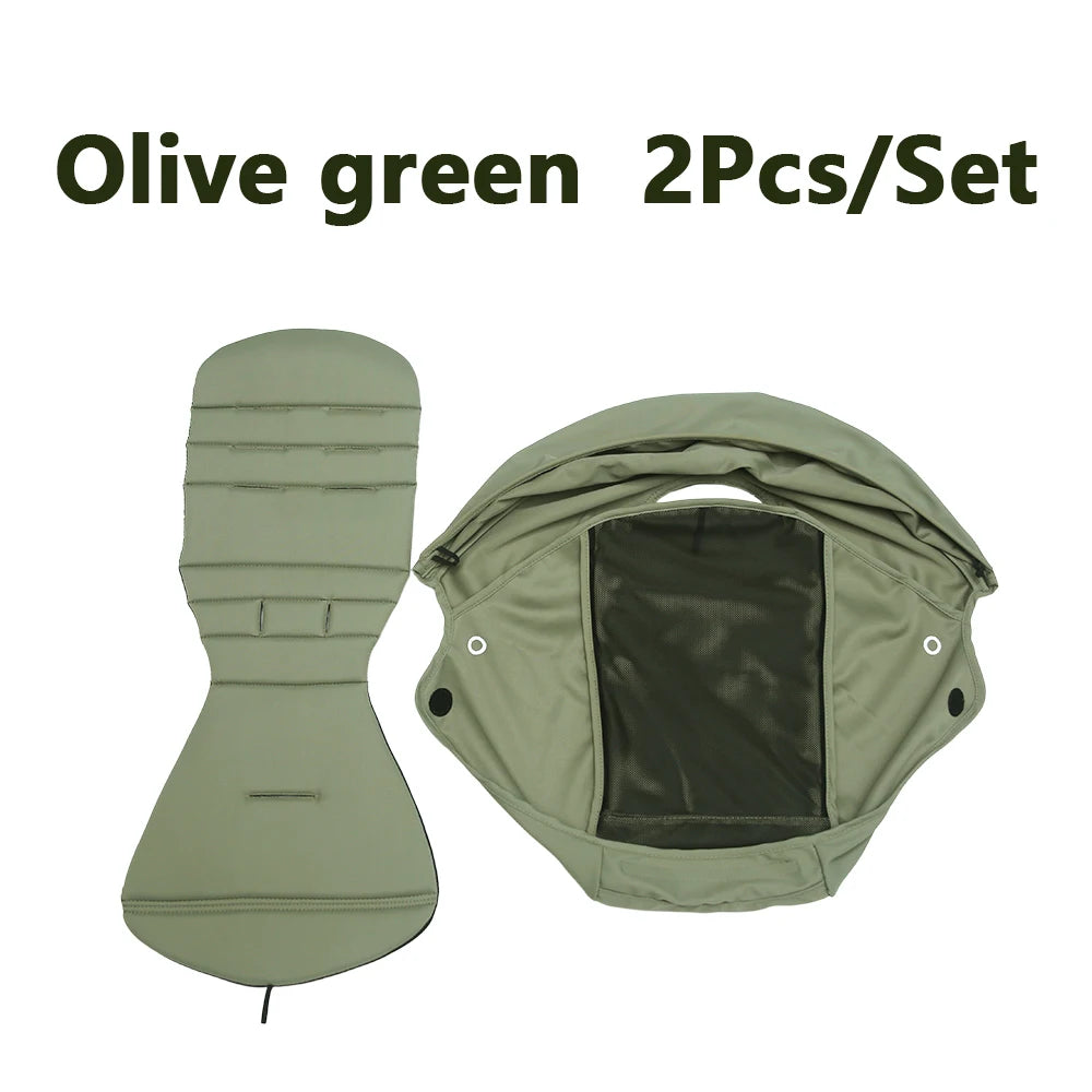 New Update 175° Canopy Cover Kit Seat Cushion Sunshade With Mesh Stroller Accessories For Yoya/ YOYO Pram Replace Seat Mattress