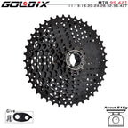 GOLDIX Black MTB Cassete 8/9/10/11/12 Speed 40/42/46/50/50T K7 8/9/10/11/12v Bicycle Freewheel Bicycle Sprocket for Shimano/SRAM