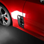For Kia Stinger 2017-2023 2Pcs Car Side Vent Sticker Air Flow Fender Exterior Air Intake Fender Decor Cover Trim Accessories