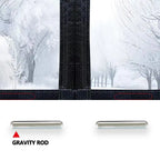 Magnetic Door Curtain Windproof Insulated Clear Draft Stopper 100x180cm