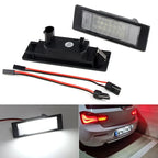 For BMW 1 Series E81 E87 E63 E64 M6 E85 E86 Z4 F12 F13 F20 K48 MINI R60 R61 LED License Number Plate Lamp Car Light Luz No Error