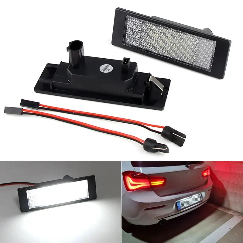 2PCS LED White