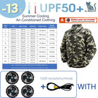Summer 4 Fans Air Conditioning Cooling Vest Men Women Ultralight Outdoor Jacket Sun Protection Windbreaker Travel Fishing Sports