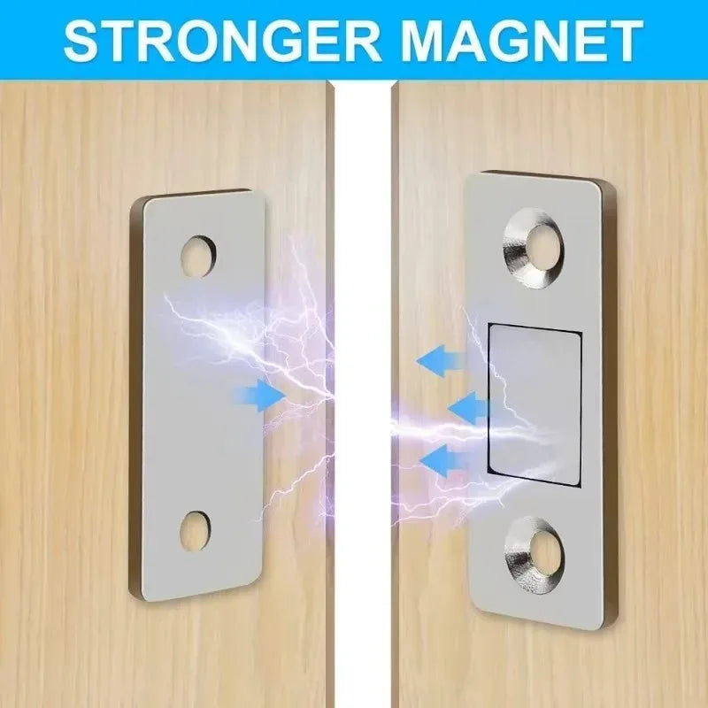 Magnetic Cabinet Catches Strong Adhesive Window Door Closer Latch Invisible Door Stopper Patch For Kitchen Bedroom Hardware Kit