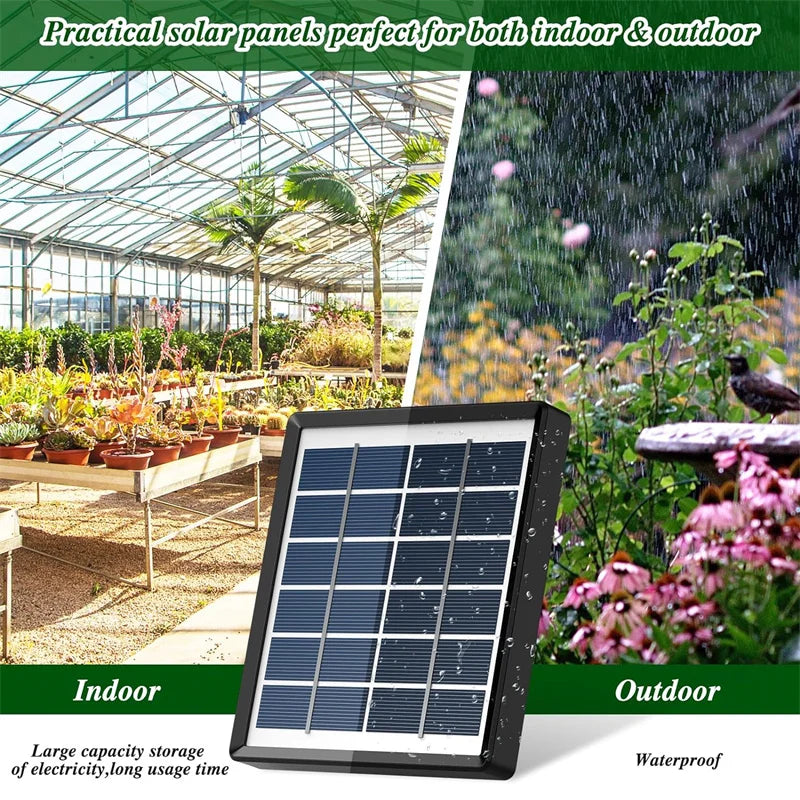 2W solar automatic drip irrigation system with 12 drip irrigation modes, suitable for garden balconies and potted plants