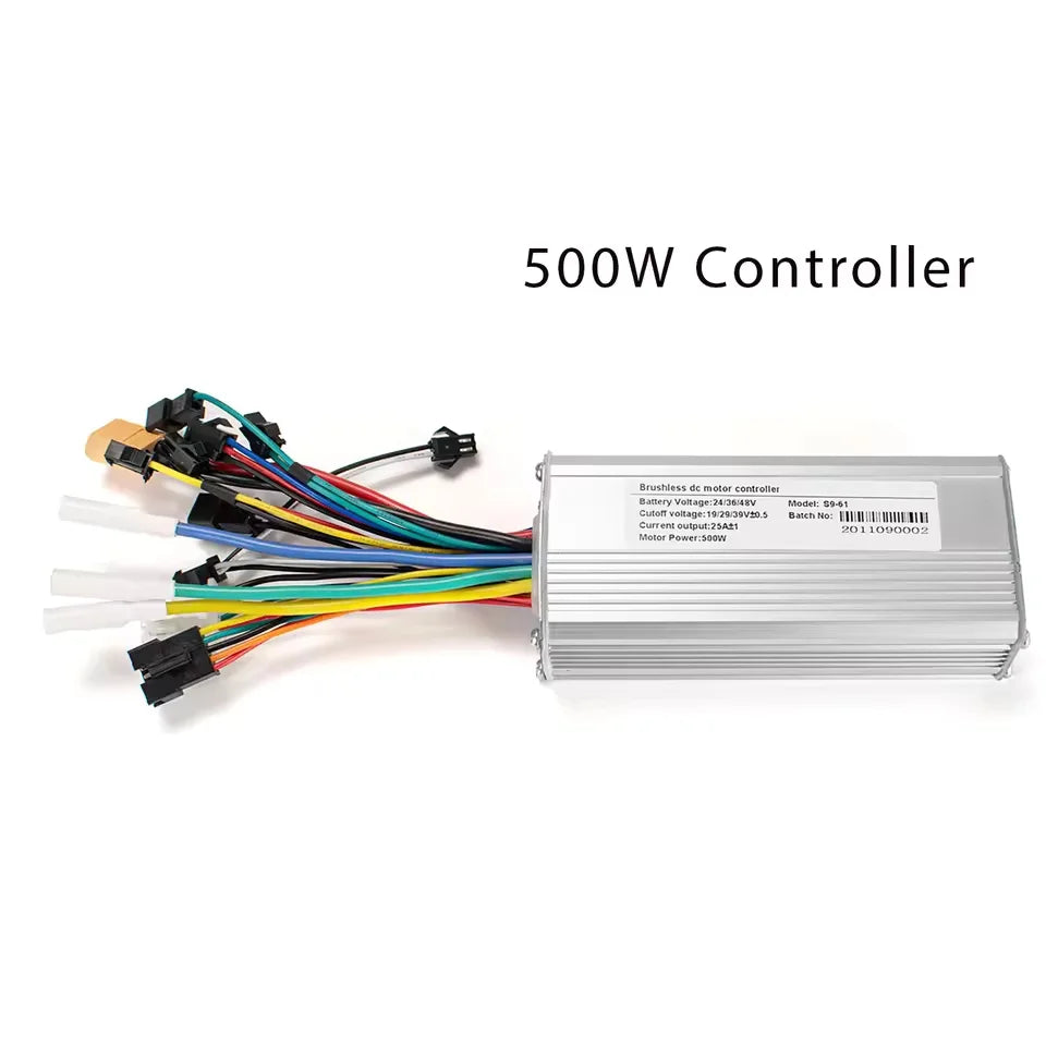 Electric Bike Motor Controller Kit w/ G51 Display, 24V/36V/48V 250W/350W/500W