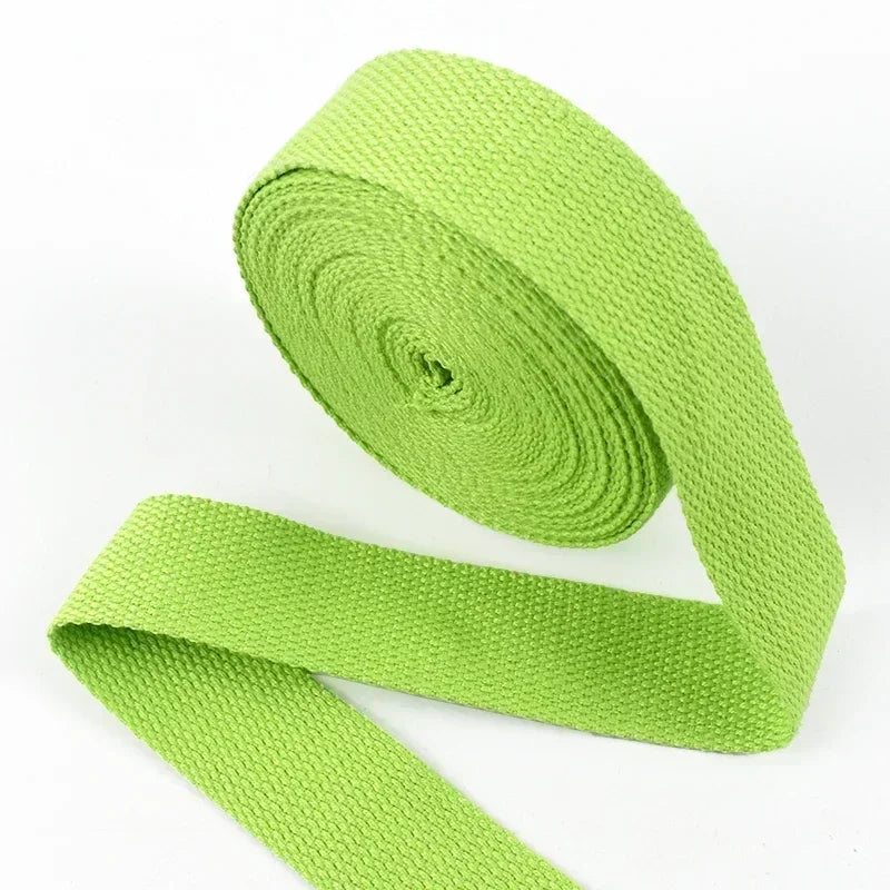 5Meters 1.3mm 20-50mm Cotton Webbings Tape for Bag Strap Backpack Label Ribbon Band Clothes Bias Binding DIY Sewing Accessories