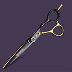 Spring clip screw double color hair scissors 6 inch 9cr18 steel barber cutting scissors and thinning scissors
