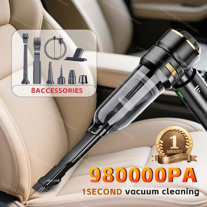 Car Vacuum Cleaner High Power Portable Handheld Wireless Brushless Motor Cleaning Machine Powerful Air Duster for Home Appliance