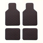 4-piece waterproof PU leather car floor mat - durable and fashionable, all-weather protection, easy to clean, enhances interior