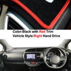 Car Auto Inner Dashboard Cover for Toyota Vitz 2018 - 2020 Center Console Protector Carpet Dashmat Sun-shade Accessories