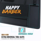 Salon Non-Slip Silicone Table Organizer Pad Barber Clipper Comb Scissors Storage Mat Hairdressing Tool Magnetic Slot Storage Pad