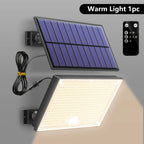 Solar Lights Outdoor 400LED Remote Solar Security Lights Outdoor Motion Sensor Waterproof Solar Wall Lamp Garden Patio Yard