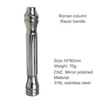 Dscosmetic Roman column Ti safety razor handle